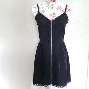 H&M Divided Little Black Zipper Dress